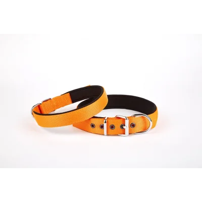 Doggie Softlu Dokuma Köpek Tasması 2,5 cm x 50 cm Turuncu