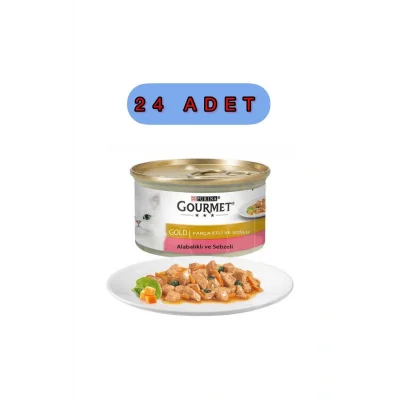 Genel Ürün Gold Alabalık Ve Sebzeli Kedi Konservesi 85gr X 24 Adet
