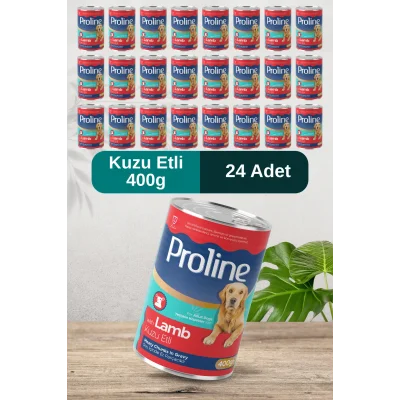 Genel Ürün Kuzu Etli Sos İçinde Et Parçacıklı Köpek Konservesi 400g x 24 Adet