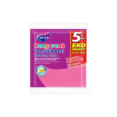 Genel Ürün Rengarenk Temizlik Bezi 5li