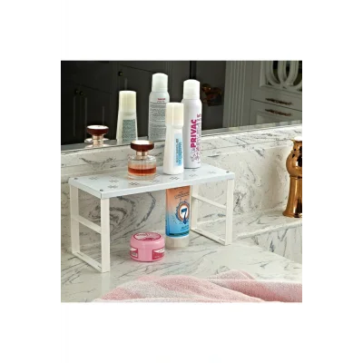 Dolap Düzenleyici Dolap Içi Düzenleyici Raf Tabak Bardak Rafı Küçük Metal Raf 6lı