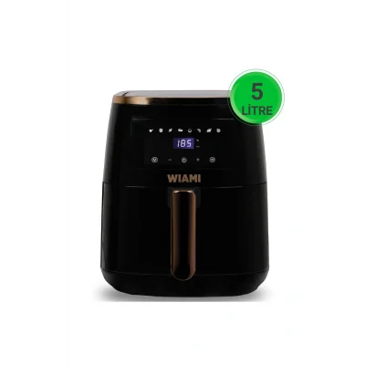 Genel Ürün Wiami Air Fryer 5 Litre – Akıllı Yağsız Fritöz, Dijital Dokunmatik Ekranlı, Siyah