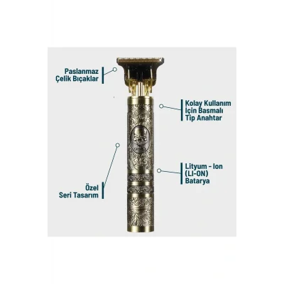 Genel Ürün Premium T Bıçak Traş Makinesi Kuaför Berber Makinası Çizim Epilasyon Öncesi Sıfır Kesim