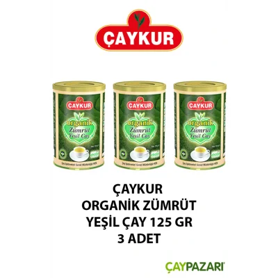 Genel Ürün ORGANİK ZÜMRÜT YEŞİL ÇAY 125 GR. 3 ADET