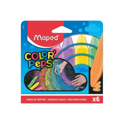 Genel Ürün Sidewalk Chalks Yer Tebeşiri 6 Renk