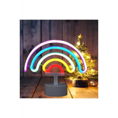 Lamba Dekoratif Süsleme Renkli Neon Led Işık Gökkuşağı Parti Dekor Lambası