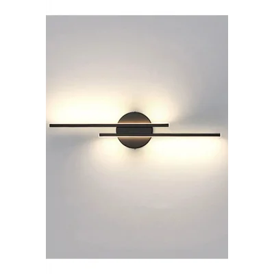 Genel Ürün Modern Aplik Çift Yönlü Çubuk Led Siyah Günışığı 2x50cm Lineer Avize Armatür
