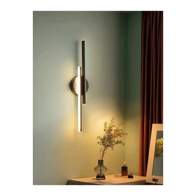 Genel Ürün Modern Aplik Çift Yönlü Çubuk Led Siyah Günışığı Lineer Avize Armatür