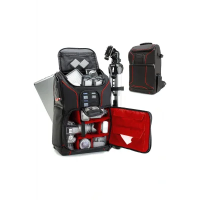 Genel Ürün DSLR Fotoğraf Makinesi Sırt Çantası, Su Geçirmez Kapak, 17 Dizüstü Bilgisayar Cebi İle