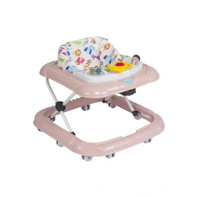 Oyuncak Lüx Oyuncaklı 5 Farklı Müzikli ve Işıklı 3 Kademe Yükseklik Ayarı Örümcek Direksiyonlu Bebek Yürüteç