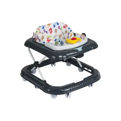 Oyuncak Lüx Oyuncaklı 5 Farklı Müzikli ve Işıklı 3 Kademe Yükseklik Ayarı Örümcek Direksiyonlu Bebek Yürüteç