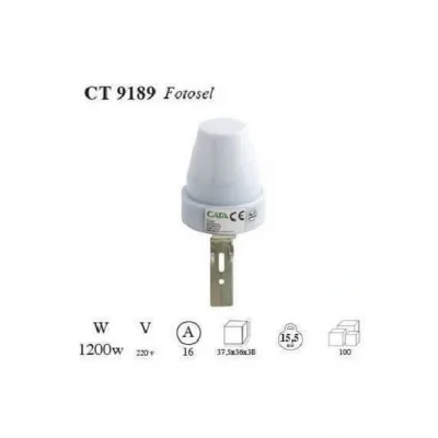 Genel Ürün CT-9189 GECE GÜNDÜZ SENSÖRÜ FOTOSEL 220 VOLT