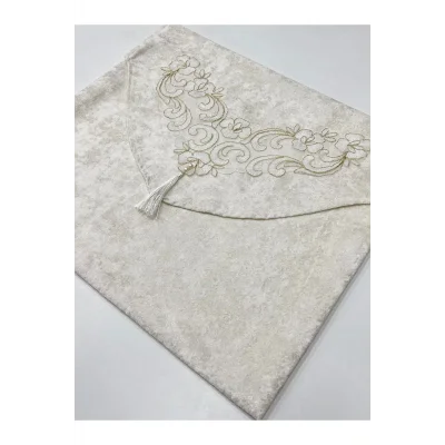 Genel Ürün Püsküllü Güpürlü Işlemeli Çeyizlik Lüks Kadife Zarf Bohça