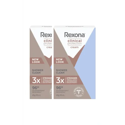 Kol Saati Clinical Protection Kadın Stick Deodorant Shower Clean 96 Saate Kadar Koruma 45 ml X2 Adet