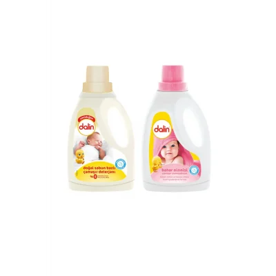 Genel Ürün Sensitive Doğal Sabun Bazlı Çamaşır Deterjanı 1.5 Lt - Çamaşır Yumuşatıcısı Bahar Ninnisi 1.5 Lt