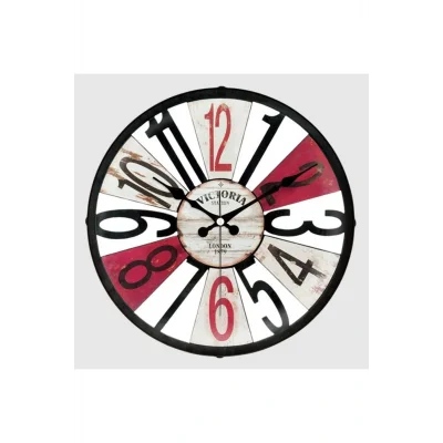 Kol Saati D-1968-120 Cam Bombeli Duvar Saati - VICTORIA (36cm)