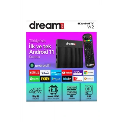 Genel Ürün W2  4k Android TV BOX Ultra HD