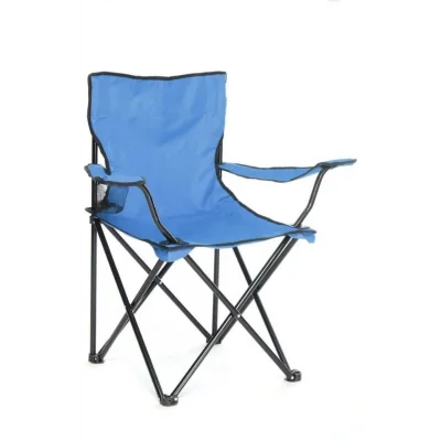 Genel Ürün Tekli Kamp Sandalyesi Katlanır Çantalı Tek Kişilik Mavi