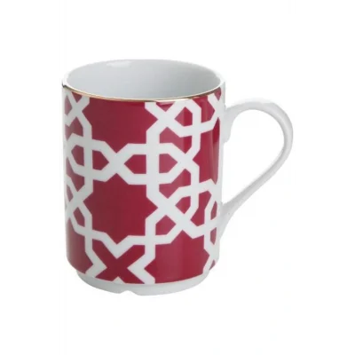 Hacamat Seti Morocco Desen 5 Fuşya Kupa 345cc