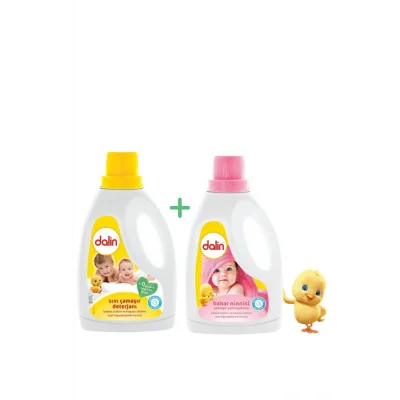 Genel Ürün 1500ML Sıvı Bebek Deterjanı + Dalin 1500ML Bahar Ninnisi Sıvı Bebek Yumuşatıcısı