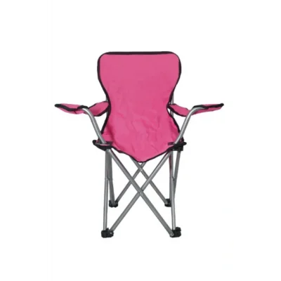 Genel Ürün Pembe Çocuk Kamp Sandalyesi Pembe Tek Kişilik Tekli