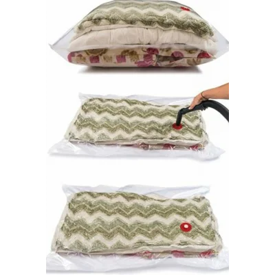 Genel Ürün Vakumlu Saklama 55x90 Hurç Set Yastık Ve Yorgan Hurcu Kıyafet Hurcu XLarge