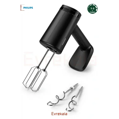 Genel Ürün Evrekala Shop Mikser Philips El Blenderı-Yetkili Evrekala-Turbo 500 Watt Led Ekranlı Yeni Seri 5 Hız