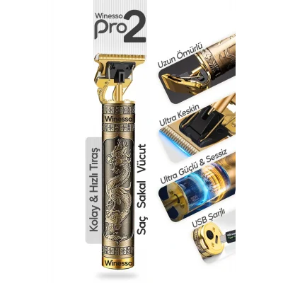 Genel Ürün İthalatçı Garantili Tıraş Makinesi Pro2 USB Şarjlı Saç Sakal Vücut Kıl Tüy Alma Kadın Erkek Epilasy