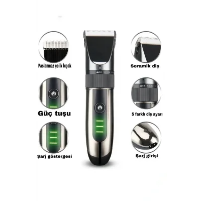 Genel Ürün İthalatçı Garantili Profesyonel Saç Sakal Vücut Tıraş Makinesi Berber Tipi Saç Kesme Makinesi Ip 10