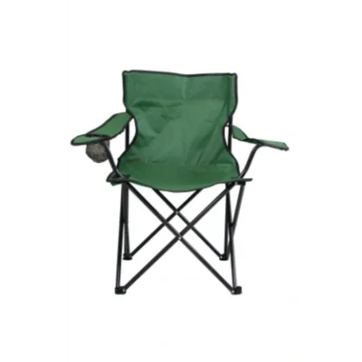Genel Ürün Yeşil Rejisör Kamp Sandalyesi Piknik Sandalyesi Katlanır Sandalye Taşıma Çantalı Sandalye-Yeşil Tek