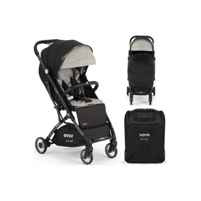 Genel Ürün Vovo Kabin Boy Bebek Arabası Siyah