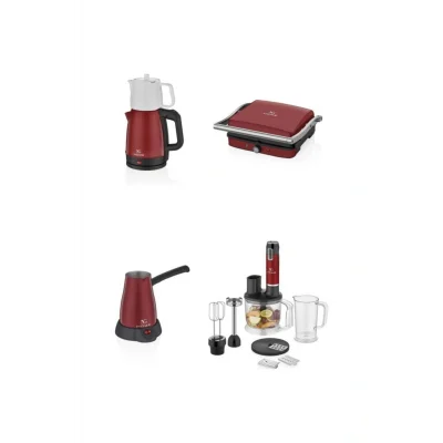 Genel Ürün Ng Home 4 Lü Ev Aletleri Çeyiz Seti Kırmızı