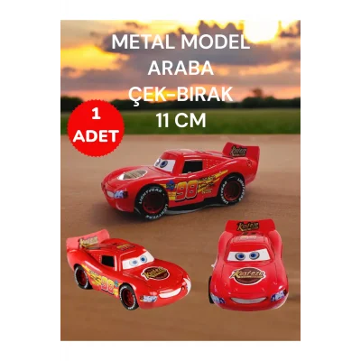 Genel Ürün METAL ŞİMŞEK MODEL ARABA ÇEK-BIRAK SESLİ VE IŞIKLI 11 CM