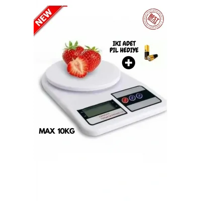 Genel Ürün TVNS-Dijital Hassas Mutfak Tartısı - Mutfak Terazisi-Hassas Terazi  Ölçüm 10 Kg