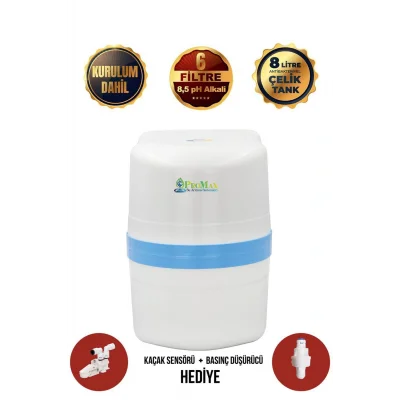 Genel Ürün Gold Plus İthal 8+pH Alkali &Nsf Filtre Nsf Tank Su Arıtma Cihazı BM