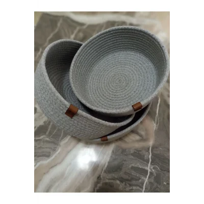 Genel Ürün Hasır Sepet, Çok Amaçlı 3lü El Yapımı Organize Sepet Sepet1