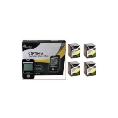 Genel Ürün Dijital Ölçüm Cihazları Optima Şeker Ölçüm Cihazı + 4 Adet Strip (50li) (4x50=200) 5 Yıl