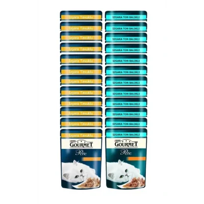 Genel Ürün Perle Izgara Karışık Yaş Mama 85 Gr 24 Adet ( Tavuk Etli Ve Ton Balıklı)