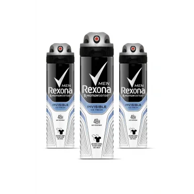 Genel Ürün Erkek Deodorant Sprey Invisible Ice Fresh 150 ml X 3 Adet