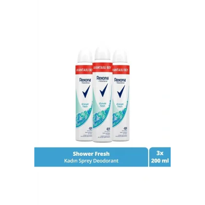 Genel Ürün Kadın Deodorant Sprey Shower Fresh 200 ml X3