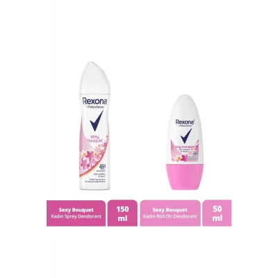 Genel Ürün Sexy Bouquet Kadın Sprey Deodorant 150 Ml + Kadın Roll On Deodorant 50 Ml