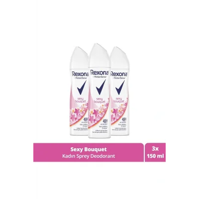 Genel Ürün Kadın Sprey Deodorant Sexy Bouquet Ter Kokusuna Karşı Koruma 150 Ml X3 Adet