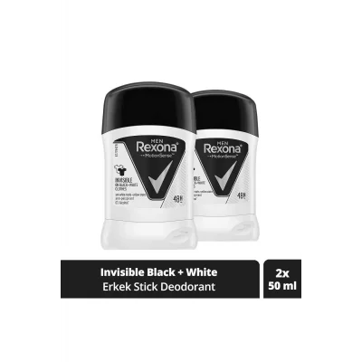 Genel Ürün Erkek Deodorant Stick Invisible Black White 50 ml X2