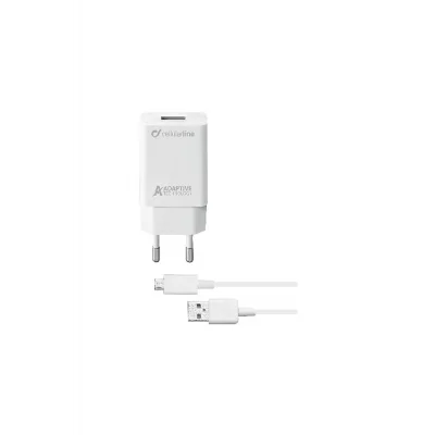 Genel Ürün CELLULARLINE Micro USB 15W Kablo ve Adaptör Seyahat Şarjı Beyaz