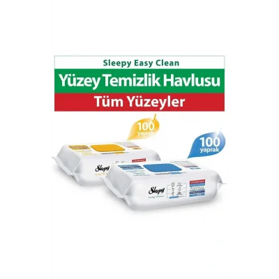 Havlu Easy Clean Arap Sabunu + Çamaşır Suyu Katkılı Yüzey Temizlik Havlusu 100+100(200 Yaprak)