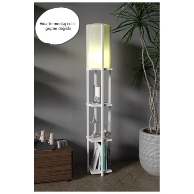 Lamba Retodesign Star Beyaz Rafli Lambader 4002