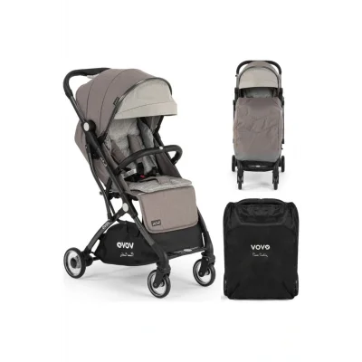 Genel Ürün Vovo Kabin Boy Bebek Arabası Gri