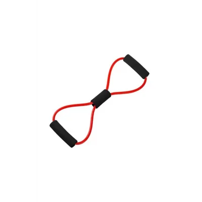 Genel Ürün Pilates Yoga Egzersiz Direnç Lastiği, Jimnastik Lastiği Kırmızı Orta Direnç