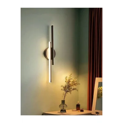 Genel Ürün Modern Modern Aplik Çift Yönlü Çubuk Led Siyah Günışığı Lineer Avize Armatür 40cm Çubuk Uzunluğu Gr