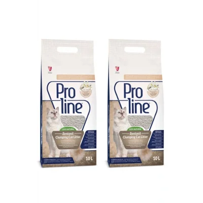 Genel Ürün Proline Aloe Vanilya Kokulu Ince Tane Topaklanan Kedi Kumu 10 Lt X 2 Adet